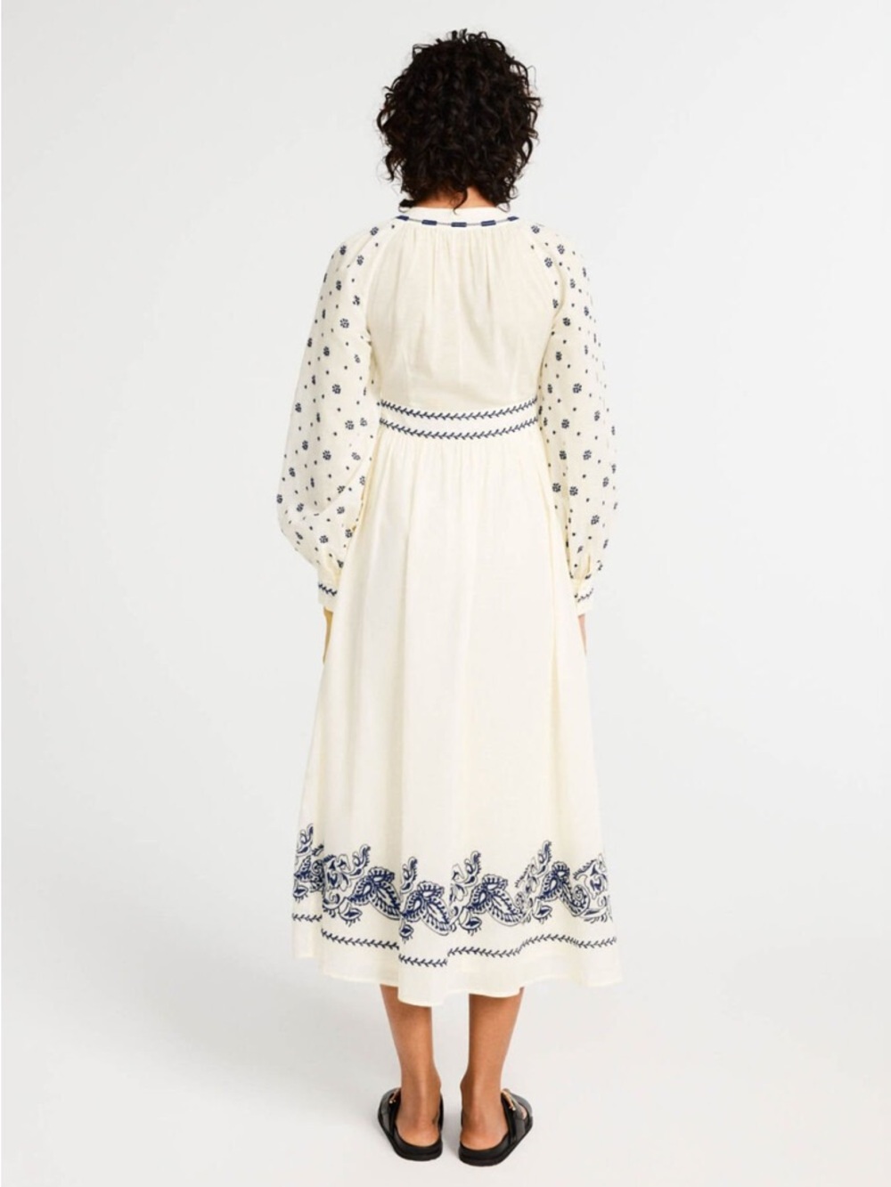 Cream Embroidered CLAUDIE Pierlot Paris  Boho dress - Picture 3 of 16